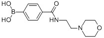 结构式 CAS# 913835-45-7, B-[4-[[[2-(4-吗啉基)乙基]氨基]羰基]苯基]-硼酸