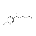 结构式 CAS# 914203-39-7, 5-氯-1-(6-氯-3-吡啶基)-1-戊酮