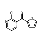 结构式 CAS# 914203-42-2, (2-氯-3-吡啶基)(2-呋喃基)甲酮