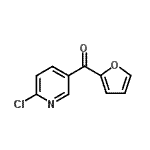 结构式 CAS# 914203-43-3, (6-氯-3-吡啶基)(2-呋喃基)甲酮