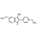 CAS#: 91444-18-7， 5-Methoxy-2-(4-methoxyphenyl)-3-methyl-1H-indole