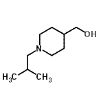 结构式 CAS# 915923-25-0, (1-异丁基-4-哌啶基)甲醇