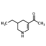 CAS 登录号：91670-75-6， 1-(5-乙基-1,4,5,6-四氢-3-吡啶基)乙酮