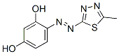 CAS#: 91676-90-3， 4-((5-Methyl-1,3,4-Thiadiazol-2-Yl)Azo)-1,3-Benzenediol