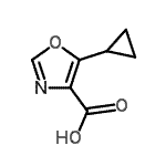 CAS#: 917828-31-0， 5-Cyclopropyl-1,3-oxazole-4-carboxylic acid
