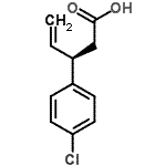 CAS 登录号：918149-76-5， (3R)-3-(4-氯苯基)-4-戊烯酸