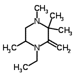 CAS#: 91823-91-5， 4-Ethyl-1,2,2,5-tetramethyl-3-methylenepiperazine