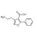 CAS#: 92029-31-7， 5-Phenyl-3-propyl-1,2-oxazole-4-carboxylic acid
