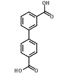 结构式 CAS# 92152-01-7, 3,4'-联苯二甲酸