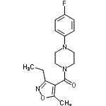 CAS#: 925147-88-2， (3-Ethyl-5-methyl-1,2-oxazol-4-yl)[4-(4-fluorophenyl)-1-piperazinyl]methanone
