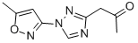 结构式 CAS# 92658-77-0, 1-[1-(5-甲基-3-异恶唑基)-1H-1,2,4-三唑-3-基]-2-丙酮