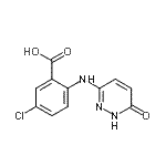 CAS#: 930295-15-1， 5-chloro-2-[(6-oxo-1H-pyridazin-3-yl)amino]benzoic acid
