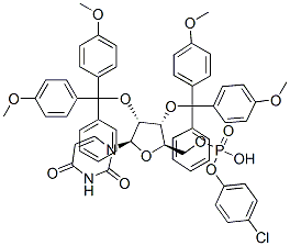CAS#: 93134-69-1， 2',3'-O-Bis(4,4'-Dimethoxytrityl)Uridine 5'-(4-Chlorophenyl)Phosphate