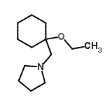 CAS#: 93258-03-8， 1-[(1-Ethoxycyclohexyl)methyl]pyrrolidine