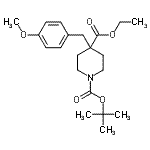CAS#: 932710-58-2， 4-Ethyl 1-(2-methyl-2-propanyl) 4-(4-methoxybenzyl)-1,4-piperidinedicarboxylate