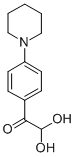 结构式 CAS# 93290-93-8, 2,2-二羟基-1-[4-(1-哌啶基)苯基]-乙酮