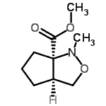 CAS#: 93360-93-1， Methyl (3aS,6aR)-1-methyltetrahydro-1H-cyclopenta[c][1,2]oxazole-6a(3H)-carboxylate