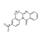 CAS#: 93432-37-2， 3-(2-Chloro-4-nitrophenyl)-2-methyl-4(3H)-quinazolinone