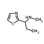 CAS#: 937656-78-5， N-Methyl-1-(1,3-thiazol-2-yl)-1-propanamine