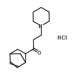 CAS 登录号：93778-70-2， 1-(双环[2.2.1]庚-5-烯-2-基)-3-(1-哌啶基)-1-丙酮盐酸盐(1:1)