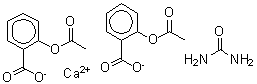 CAS#: 93803-83-9， Calcium 2-acetoxybenzoate - urea (1:2:1)