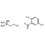 CAS#: 93857-07-9， 2-Hydroxy-N,N,N-trimethylethanaminium 2,5-dihydroxybenzoate