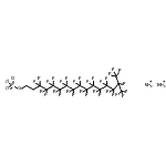 CAS#: 93857-52-4， Diammonium 3,3,4,4,5,5,6,6,7,7,8,8,9,9,10,10,11,11,12,12,13,13,14,14,15,16,16,16-octacosafluoro-15-(trifluoromethyl)hexadecyl phosphate
