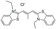 CAS 登录号：93859-01-9， 3-乙基-2-[3-(3-乙基-3H-苯并噻唑-2-亚基)-2-甲基丙-1-烯基]苯并噻唑鎓氯化物