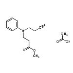 CAS#: 93893-66-4， Methyl N-(2-cyanoethyl)-N-phenyl-beta-alaninate acetate (1:1)