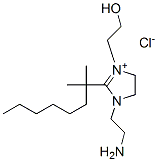 CAS 登录号：93904-88-2， 1-(2-氨基乙基)-2-(二甲基庚基)-4,5-二氢-3-(2-羟基乙基)-1H-咪唑鎓氯化物