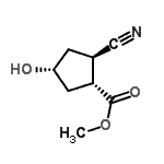 CAS#: 93929-60-3， Methyl (1R,2R,4R)-2-cyano-4-hydroxycyclopentanecarboxylate