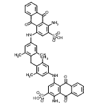 CAS#: 93940-49-9， 4,4'-{Methylenebis[(3,5-dimethyl-4,1-phenylene)imino]}bis(1-amino-9,10-dioxo-9,10-dihydro-2-anthracenesulfonic acid)
