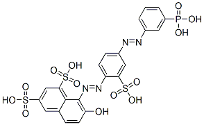 CAS#: 93966-72-4， 7-Hydroxy-8-[[4-[(3-Phosphonophenyl)Azo]-2-Sulphophenyl]Azo]Naphthalene-1,3-Disulphonic Acid