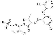 CAS#: 94021-38-2， 4-Chloro-3-[4-[[5-Chloro-2-(2-Chlorophenoxy)Phenyl]Azo]-4,5-Dihydro-3-Methyl-5-Oxo-1H-Pyrazol-1-Yl]Benzenesulphonic Acid