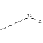 CAS 登录号：94023-48-0， 2-(8,11,14-十七碳三烯-1-基)-1-(2-羟基乙基)-4,5-二氢-1H-咪唑-1-鎓乙酸盐