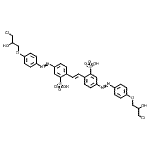 CAS#: 94042-70-3， 2,2'-[(E)-1,2-Ethenediyl]bis(5-{[4-(3-chloro-2-hydroxypropoxy)phenyl]diazenyl}benzenesulfonic acid)