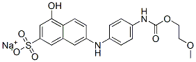 CAS#: 94086-84-7， Sodium 4-Hydroxy-7-[4-[(2-Methoxyethoxycarbonyl)Amino]Anilino]Naphthalene-2-Sulphonate