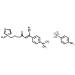 CAS 登录号：94087-16-8， 1-[2-({(2Z)-3-氰基-3-[4-(二甲基氨基)苯基]-2-丙烯酰基}氧基)乙基]-1-甲基-1H-咪唑-1-鎓4-甲基苯磺酸酯