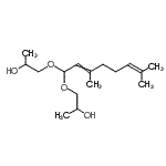 CAS#: 94134-79-9， 1,1'-[(3,7-Dimethyl-2,6-octadiene-1,1-diyl)bis(oxy)]di(2-propanol)