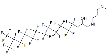 CAS 登录号：94159-82-7， 1-[[3-(二甲基氨基)丙基]氨基]-4,4,5,5,6,6,7,7,8,8,9,9,10,10,11,11,12,12,13,13,14,15,15,15-二十四氟-14-(三氟甲基)十五烷-2-醇