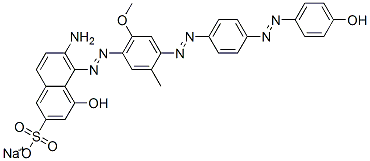 CAS#: 94200-90-5， Sodium 6-Amino-4-Hydroxy-5-[[4-[[4-[(4-Hydroxyphenyl)Azo]Phenyl]Azo]-6-Methoxy-M-Tolyl]Azo]Naphthalene-2-Sulphonate