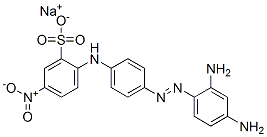 CAS 登录号：94236-85-8， 2-[4-[(2,4-二氨基苯基)偶氮]苯胺基]-5-硝基苯磺酸钠