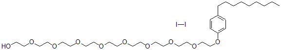 CAS#: 94349-40-3， 26-(P-Nonylphenoxy)-3,6,9,12,15,18,21,24-Octaoxahexacosan-1-Ol, Compound With Iodine