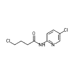 结构式 CAS# 944582-93-8, 4-氯-N-(5-氯-2-吡啶基)丁酰胺