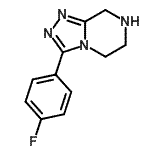 CAS 登录号：945262-25-9， 3-(4-氟苯基)-5,6,7,8-四氢[1,2,4]三唑并[4,3-a]吡嗪