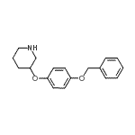 结构式 CAS# 946759-24-6, 3-[4-(苄氧基)苯氧基]哌啶