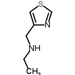 结构式 CAS# 947767-58-0, N-(1,3-噻唑-4-基甲基)乙胺