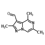 CAS 登录号：94813-92-0， 2,4,6-三甲基吡唑并[1,5-a]吡嗪-3-甲醛