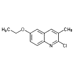 结构式 CAS# 948291-66-5, 2-氯-6-乙氧基-3-甲基喹啉