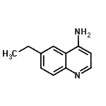 结构式 CAS# 948293-21-8, 6-乙基-4-喹啉胺